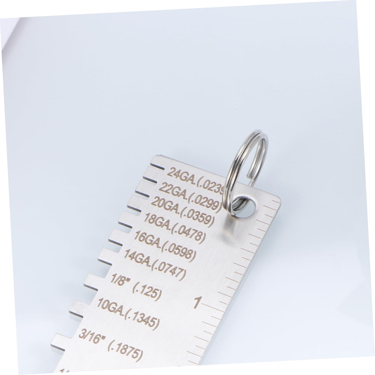 Ciieeo Weld Inspection Ruler Metal Thickness Gauge Clarity Numerals for Easy Reading in Welding