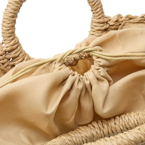 Bolso Tote de playa de paja para mujer 2026 miniatura 2