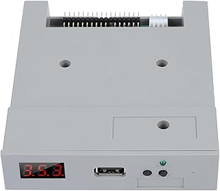 3.5in SSD Floppy Drive Emulator,SFR1M44-U100 1.44MB FAT32 USB SSD Floppy Drive Emulator+CD Screws,Plug and Play,Easy to Install,for Industrial Control Equipment