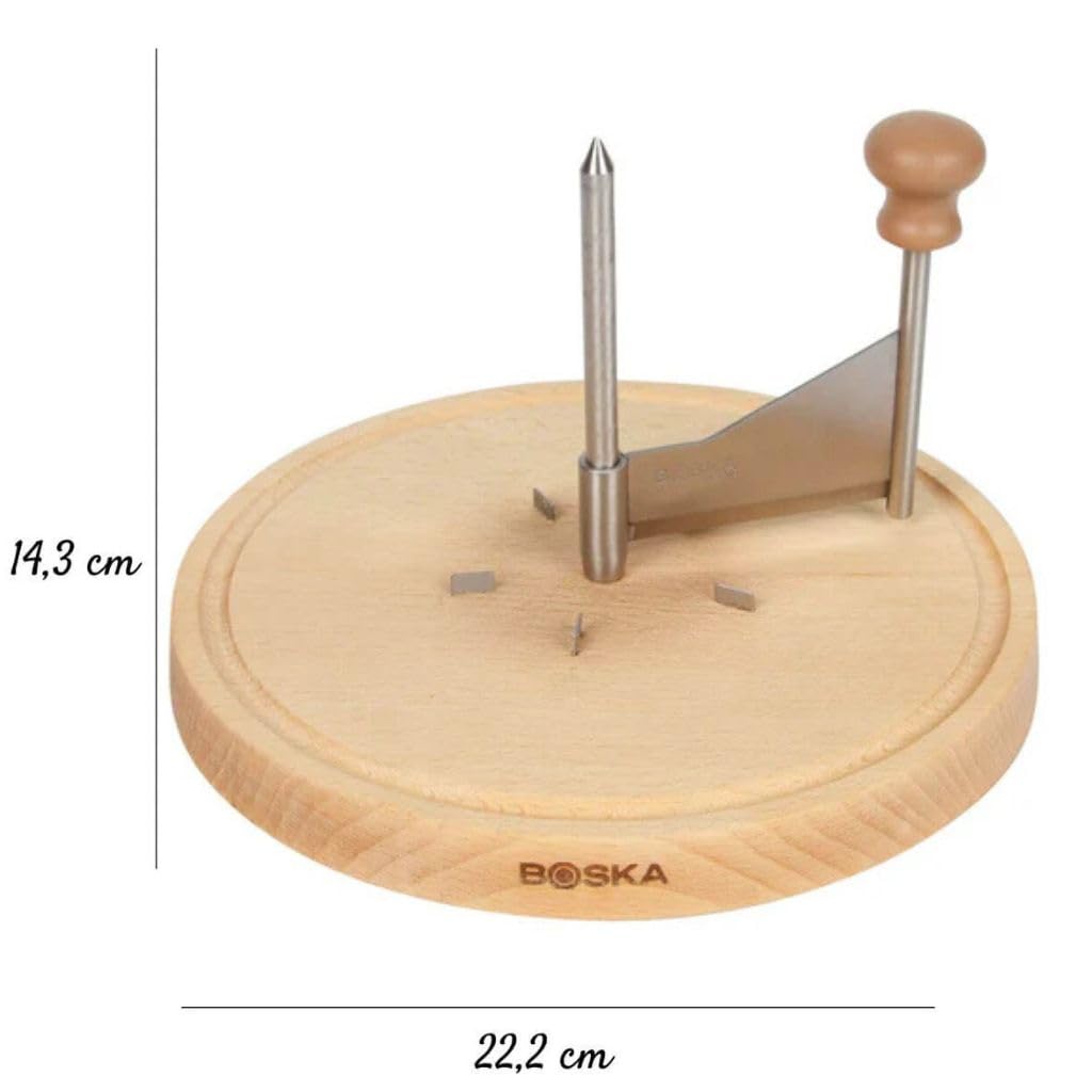 Pack BOSKA 850510 Girolle/Fraiseur bois + 1/2 Fromage Tête de Moine 450gr pour profiter de faire des jolies fleurs et garder au frais sans que ca sèche - Coffret cadeau parfait