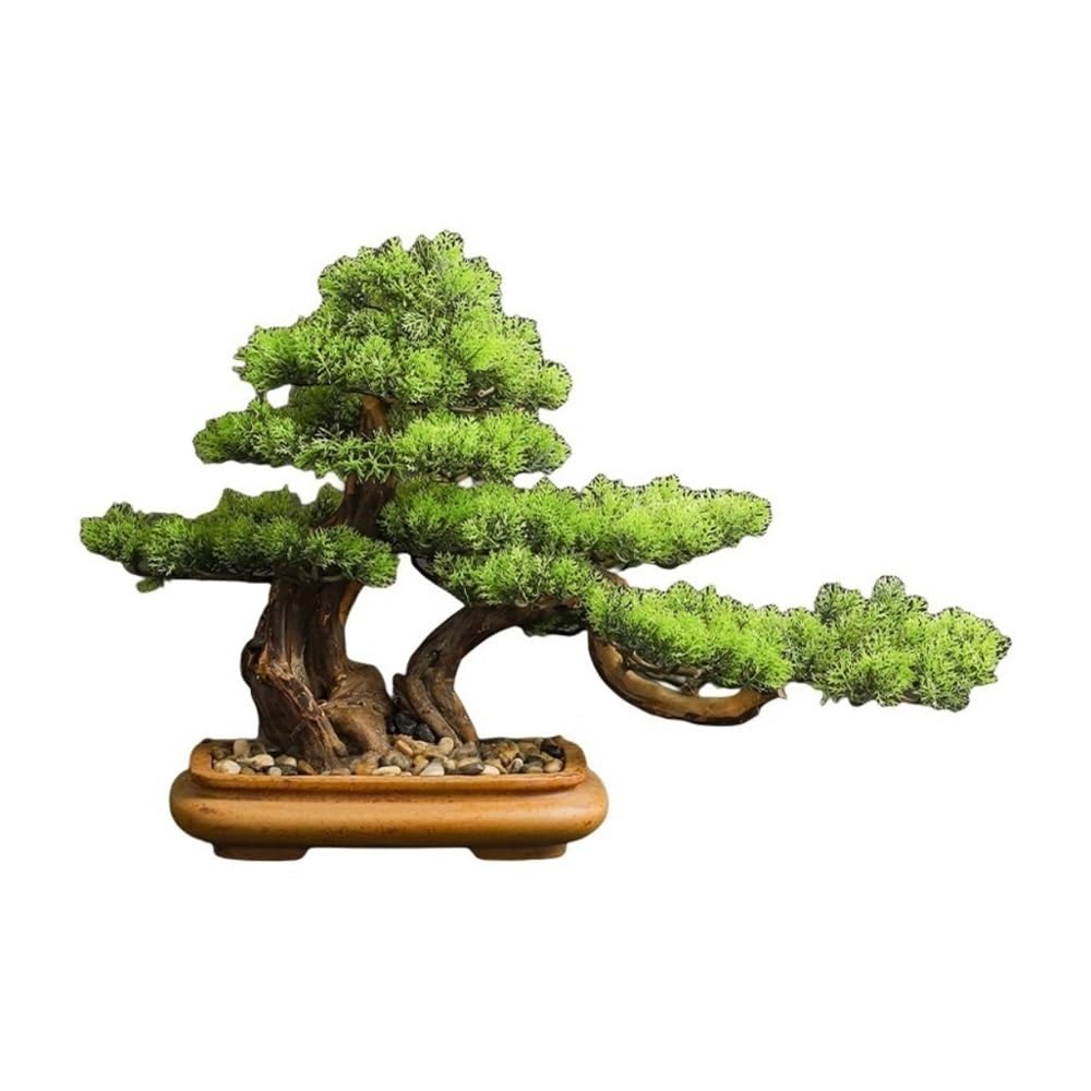 GTHTUHFD Artificial Plants, Faux Pine Bonsai Tree - Artificial Greenery Decor For Home Hotel Lobby,Home Decor