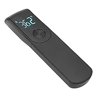 Vista 5 de Termómetro infrarrojo digital sin contacto con lectura instantánea, fácil para bebés, hogar, interior, exterior (negro)