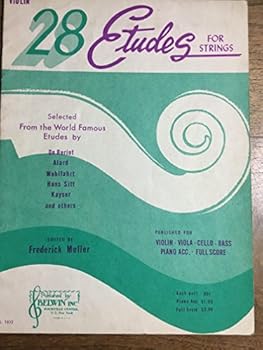Paperback 28 Etudes For Strings- Violin Book