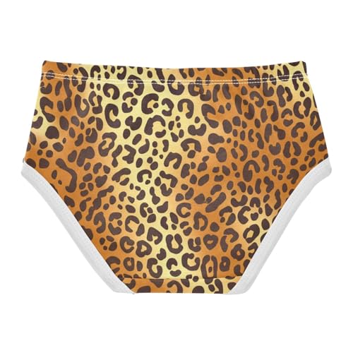 Black Brown Leopard Girl Panties Cute Toddler Girls Underwear Cotton Cartoon Briefs Underpants 2t2