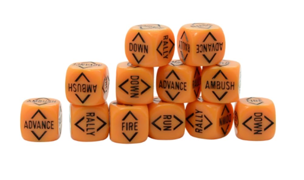 Warlord Games Order Dice for Bolt Action (Sun Yellow)