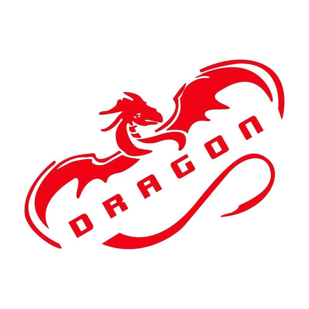 Dragon Wings Car Stickers Auto Vinyl Film Decals for Car Bumper Windows Motorcycle Laptop(Glossy Red,2pcs)