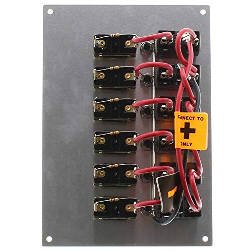 Seasense Led Switch Panel 6 Gang With Breaker And Rubber Boots #TOP1