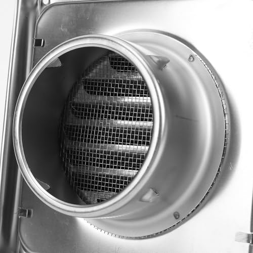 Capot mural extérieur en acier inoxydable durable avec grille de protection - 8