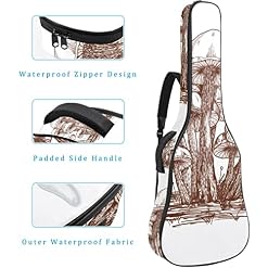 Housse pour guitare acoustique – Motif champignons – 1 cm d’épaisseur – Rembourrage étanche – 101,6 cm – 106,1 cm – 106… - Les Beatles, Paul McCartney, John Lennon, RIngo Starr, George Harrison Housse pour guitare acoustique - Motif champignons - 1 cm d'épaisseur - Rembourrage étanche - 101,6 cm - 106,1 cm - 106… – Image 4