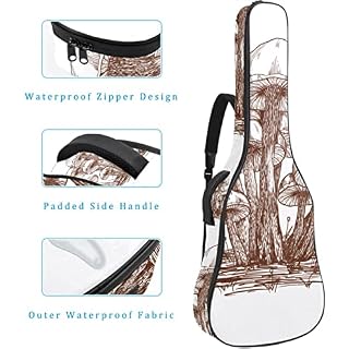 Housse pour guitare acoustique – Motif champignons – 1 cm d’épaisseur – Rembourrage étanche – 101,6 cm – 106,1 cm – 106… - Les Beatles, Paul McCartney, John Lennon, RIngo Starr, George Harrison Housse pour guitare acoustique - Motif champignons - 1 cm d'épaisseur - Rembourrage étanche - 101,6 cm - 106,1 cm - 106… – Image 4