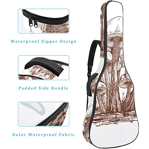 Housse pour guitare acoustique – Motif champignons – 1 cm d’épaisseur – Rembourrage étanche – 101,6 cm – 106,1 cm – 106… - Les Beatles, Paul McCartney, John Lennon, RIngo Starr, George Harrison Housse pour guitare acoustique - Motif champignons - 1 cm d'épaisseur - Rembourrage étanche - 101,6 cm - 106,1 cm - 106… – Image 5