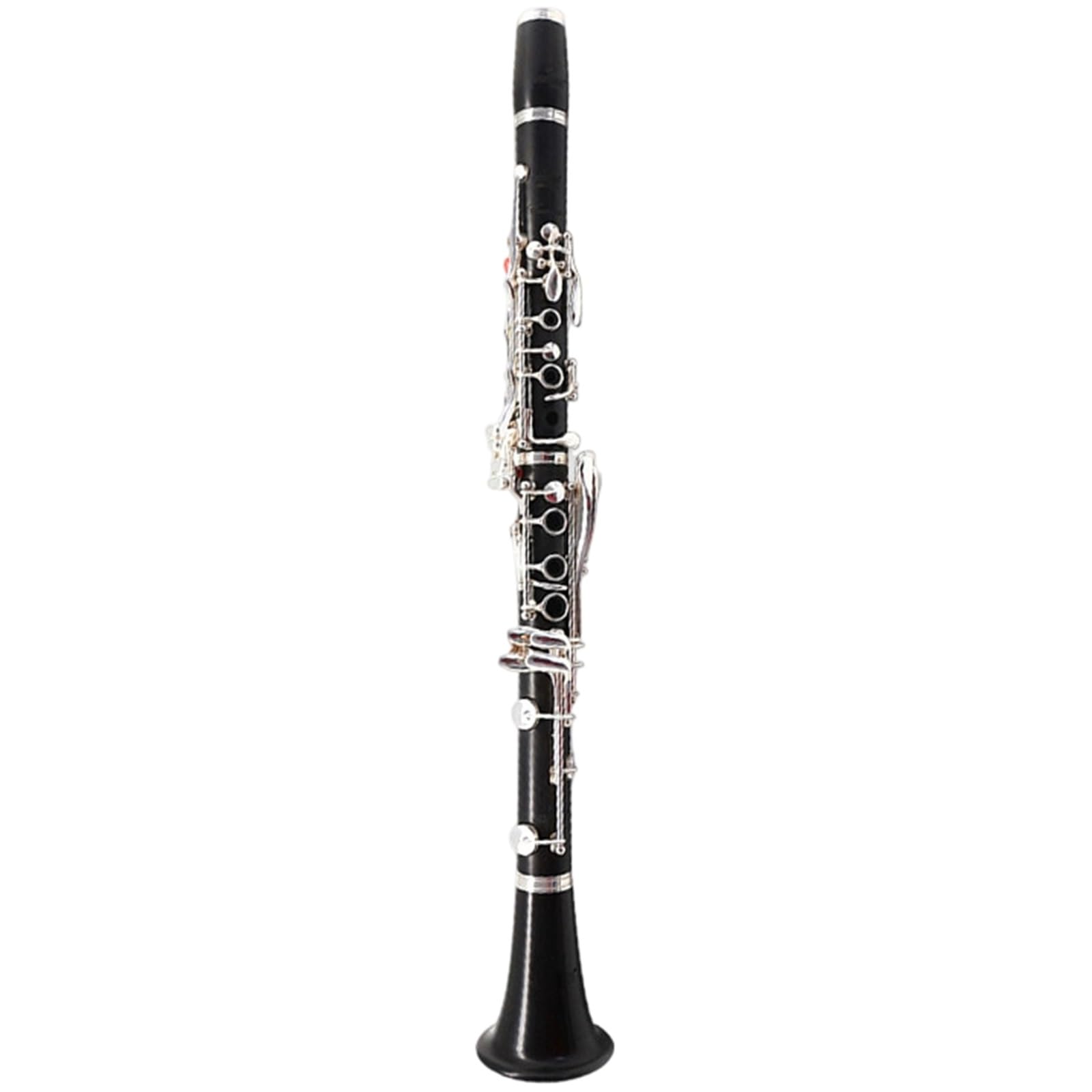 Clarinete De 17 Teclas Bb Adultos Principiantes Ébano Palisandro Instrumentos Musicales(Ebony)