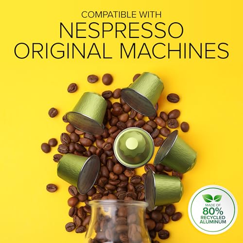 Image of Organic USDA Bestpresso Coffee Aluminum Espresso Pods For Nespresso Original Machine 120 Pack (Naturally Balanced)