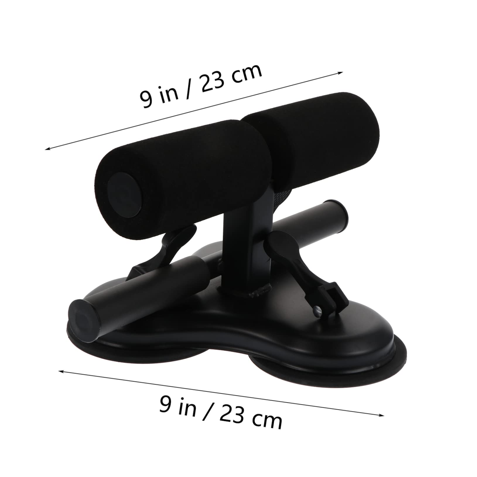 Happyyami Gym Abdominal Curl Assist Adjustable Sit-up Bar Double Suction Cups Belly Fitness Equipment Easy to Use at Home