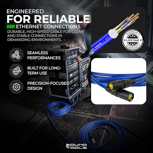 Cable Ethernet Shielded CAT5e Sound Tools 50ft RJ45 miniatura 7