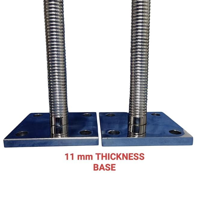 Image of Pure Stainless Steel HI-Grade Quality Life TIME WARRENTY, Ceiling KADA Swing, Patio 16MM Rod with Weight Capacity of 2000KG, (Pack of 2PCS) Strong and Sturdy (12 INCH)