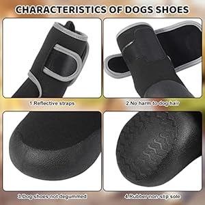   4PCS-Dog-Shoes-Dog-Paw-Protector-Dog-BootsAnti-Slip-Dog-Boots-with-Soft-Rubber-Sole-Reflective-Strips-Big-Dog-Paws-Booties-for-Outdoor-Hiking-Hot-PavementXXL3x25LW