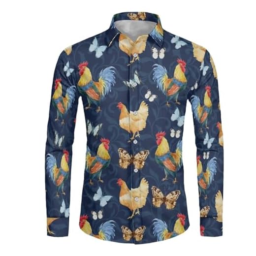 Amzbeauty 2 piezas de disfraces de Navidad para parejas para marido, esposa, camisas y vestido Oitfits feos trajes de fiesta de Navidad, Pollo, XL