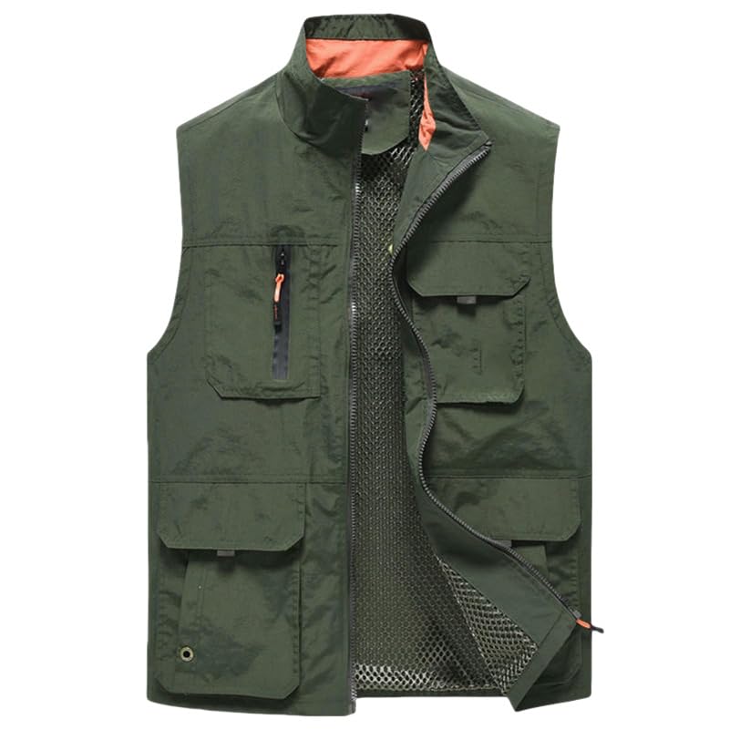 Chaleco de cuello alto masculino para paseos de primavera y otoño