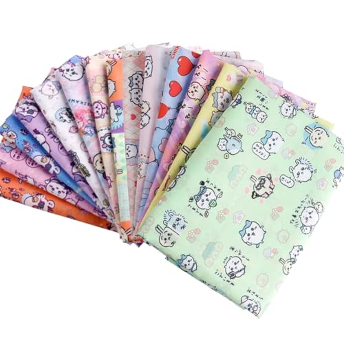 Amazon | かわ 布 生地 パッチワーク布 ハギレ 可愛い 布 DIY 手芸用  