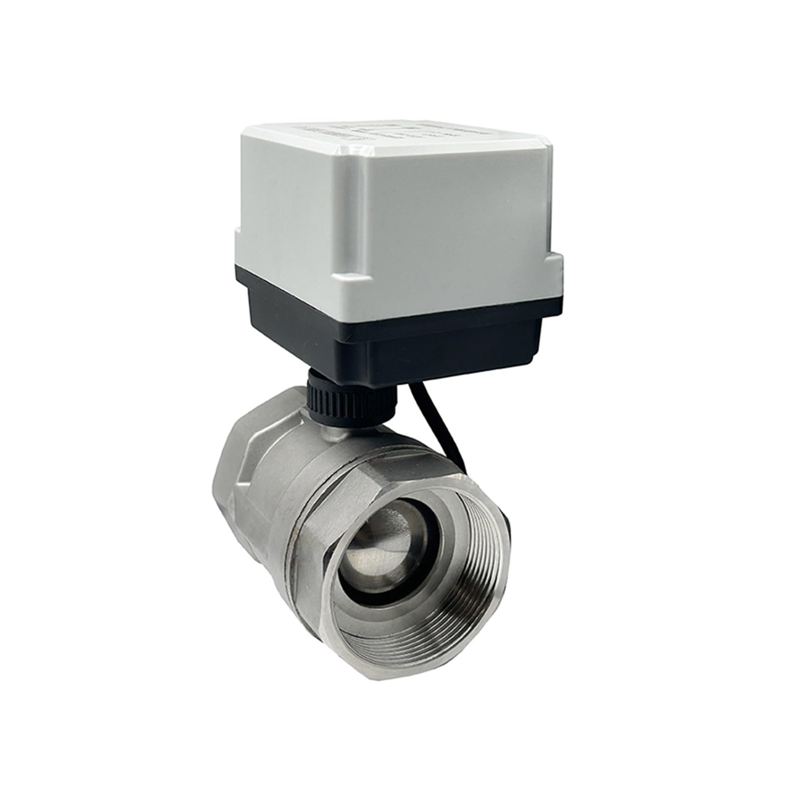 ZXTIIEUF 1-1/2'' Stainless Steel Motorized Ball Valve DN40 220V 12V 24V 3-Wire 2 Point Control Electric Ball Valve(24vdc)