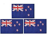 3Pack New Zealand Flag Patch, Zealander Flags Patches, Tactical Embroidery Patch for Hats, Bags, Jackets, Clothes - Team Military Patch