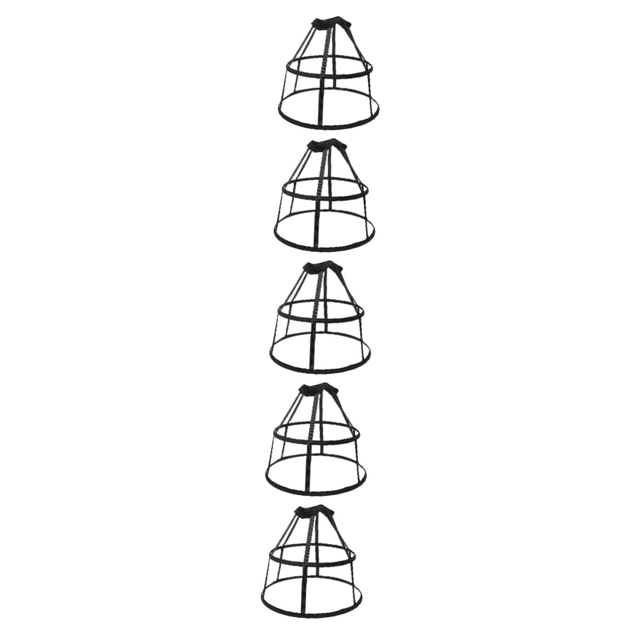 IMIKEYA 5 Stück Vintage Petticoat Cage Unterrock für Verstellbar für Cosplay Hochzeiten Partys und Fotoshootings