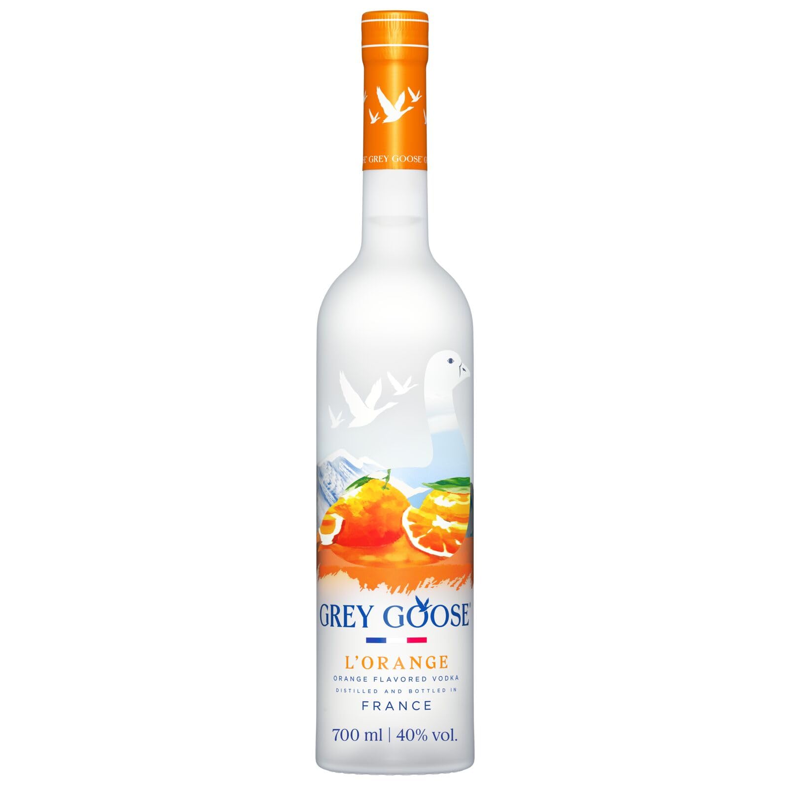 GREY GOOSE L'Orange, 40% ABV, 70cl / 700ml, Premium Orange Flavoured French Vodka, Made with GREY GOOSE Vodka and Essence from Florida Oranges