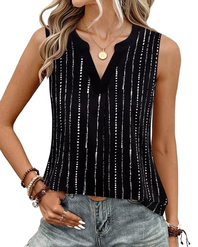 Timeson Blouses for Women Fashion 2025: Sleeveless Tunics Tops for