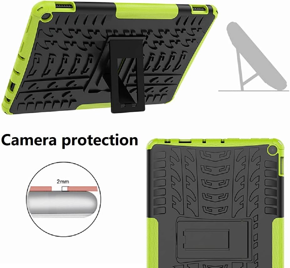 MaoMini for Kindle Fire HD 10 Case / HD 10 Plus Case 11th Generation 2021 Release,Kickstand Heavy Duty Armor Defender Cover (Blue) : Electronics
