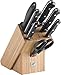 ZWILLING Ceppo di coltelli, 8 Pezzi, Ceppo in bambù, Coltelli e Forbici in Acciaio Inox /Impugnature in Plastica, Twin Chef