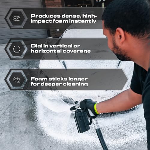 Foam Cannon PRO for Pressure Washers, 1/4" Quick Connect, Thick - Image 4