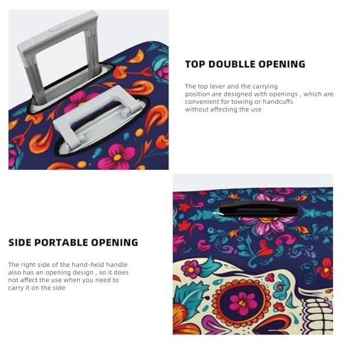 Dead Day Party Travel Luggage Covers - Elasticity Suitcase Covers Protector for Luggage 18-32 Inch4