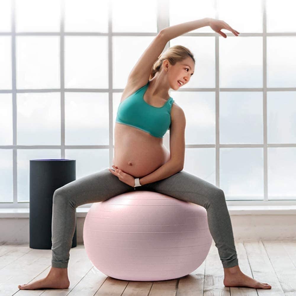 Palla fitness, pilates, palestra, yoga, per casa, ufficio, allenamento dell'equilibrio e assistenza al parto, ideale per esercizi, stabilità, forza di base, stretching, flessibilità