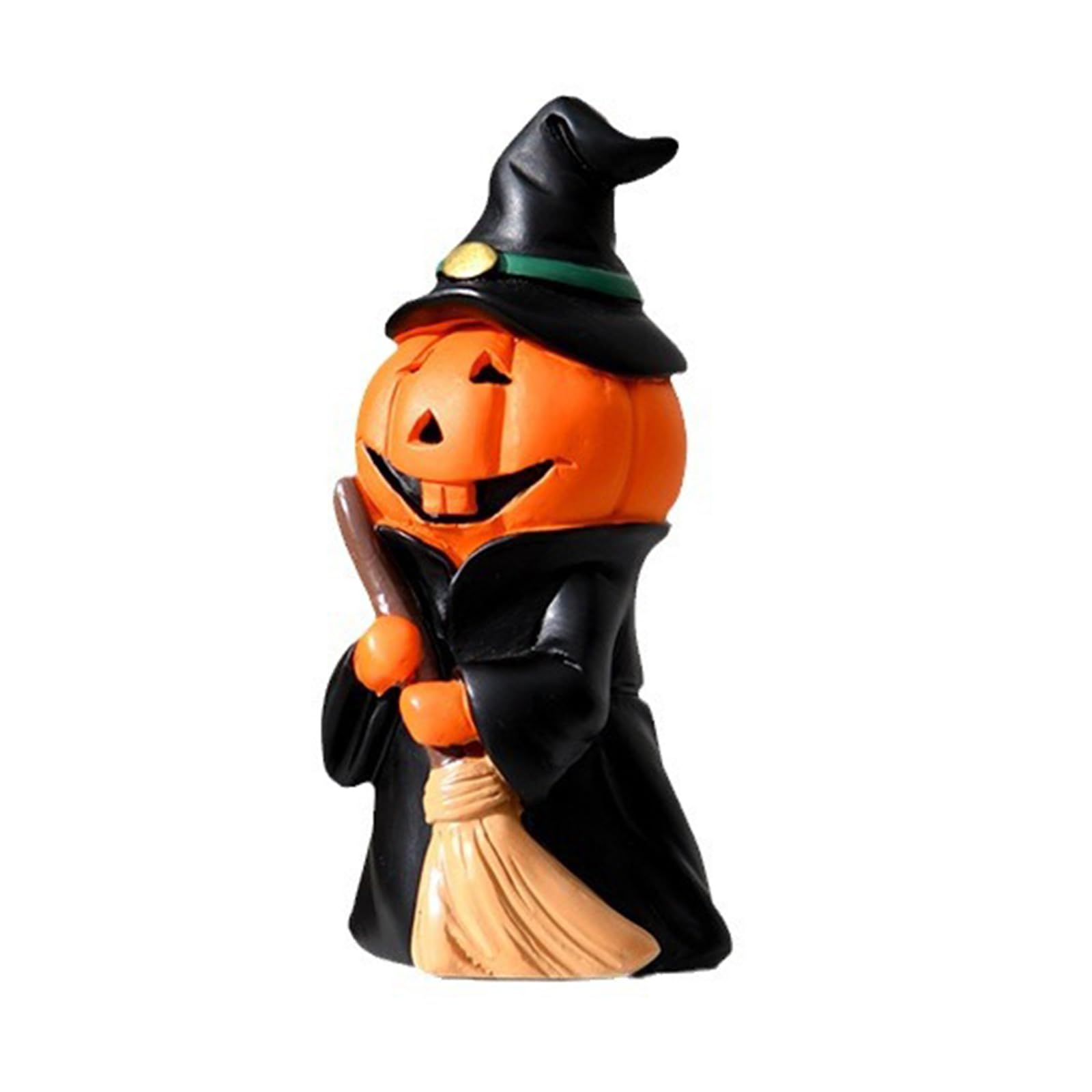 Elnwnnkc Festives Halloween Pumpkin Shaped Decoration Living Room Desktop Resin Ornament Eye Catching Pumpkin Sculpture Statue Resin Decoration