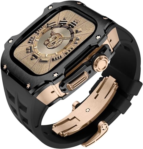 Bracelet en fluoroélastomère avec fermoir papillon pour boîtier Apple Watch Ultra