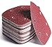 KAHEIGN 60 Pezzi Fogli Abrasivi Per Dettagli Del Mouse, 5 Fori Tampone Per Levigatrice A Strappo Assortiti 40/60/ 80/120/ 180/240 Grane Carta Vetrata Per Topi Per 140mm Levigatrice, (14cm x 9cm)