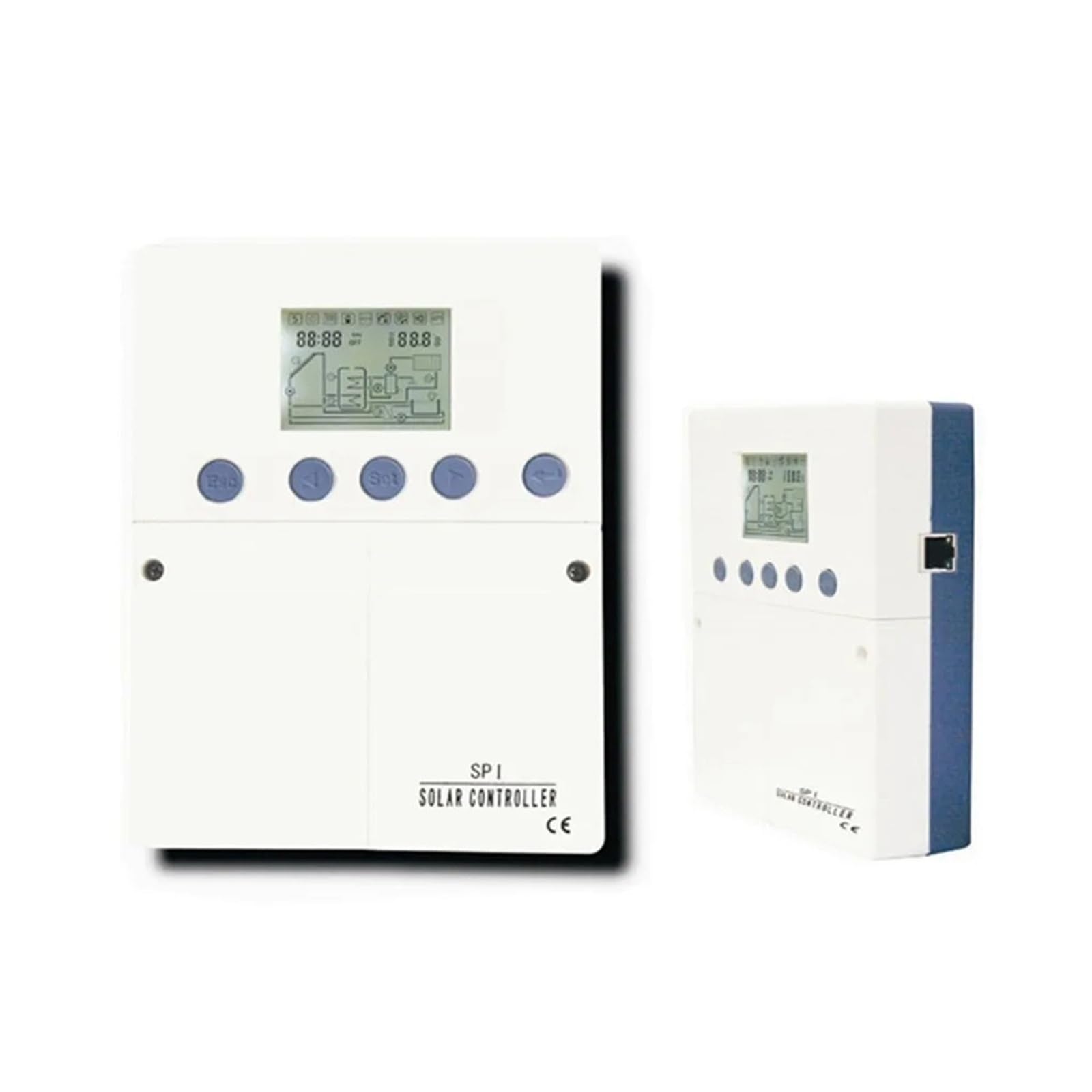 Dispositivo De Control De Calefacción Del Colector Solar SPI 6 Modos De Funcionamiento Regulador De Temperatura Solar Inteligente Del Tanque De Agua(100-120V)