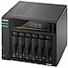 Asustor Lockerstor 6 Gen3 AS6806T 6 Bay NAS, AMD Ryzen Quad-Core 2.3 GHz, 16GB RAM ECC DDR5, 4 M.2 NVMe Slots, Dual 5GbE and Dual 10GbE Port, USB 4.0 Type-C, Network Attached Storage (Diskless) - Ryze