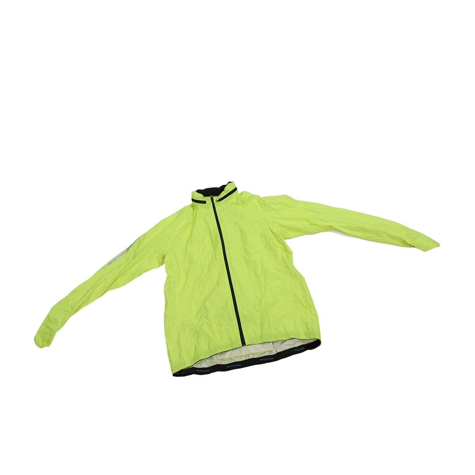 Chubasquero, Chubasquero de Nailon Transpirable para Ciclismo, Ropa Deportiva Ligera e Impermeable para Hombres y Mujeres Amarillo Fluorescente XXXL (XXXL)