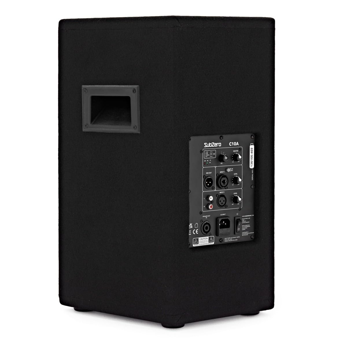 SubZero C10A Aktives PA-System mit Mikrofonen, Stativen und Mischpult | 10-Zoll-Aktives-PA-System mit Mikrofonen, Kabeln, Stativen und Mixer, Acht Leistungsstarke Kanäle, 2-Band-EQ