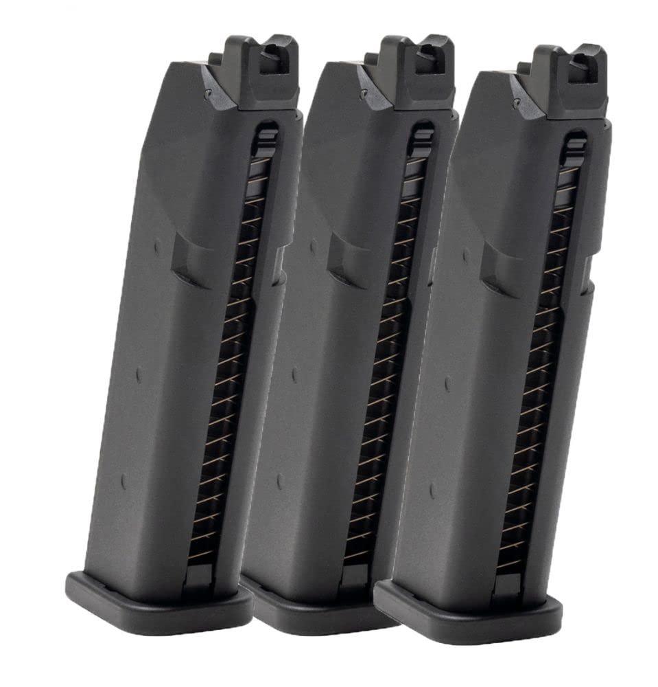 KRYTAC SilencerCo Maxim 9 Gas Magazine (Pack of 3 - Black)