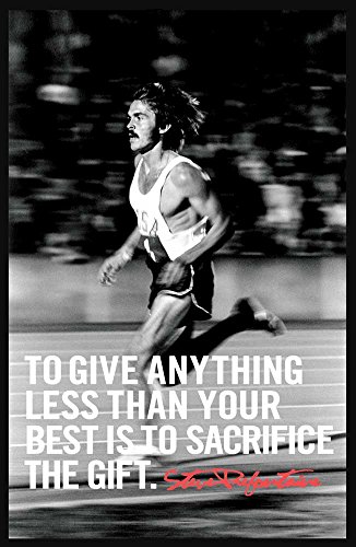 Innerwallz to Give Anything Less Than Your Best is to Sacrifice The Gift - Steve Prefontaine Athlete Art Print — Athlete Memorabilia — 11x17 Poster, Vibrant Color, Features Steve Prefontaine.
