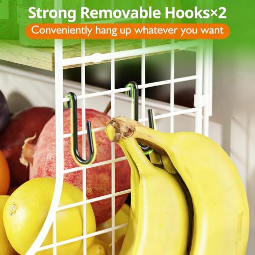 Magnetic Shelf for Fridge with Wood Lid, Fruit Potato and Onion Storage Bins - image 6