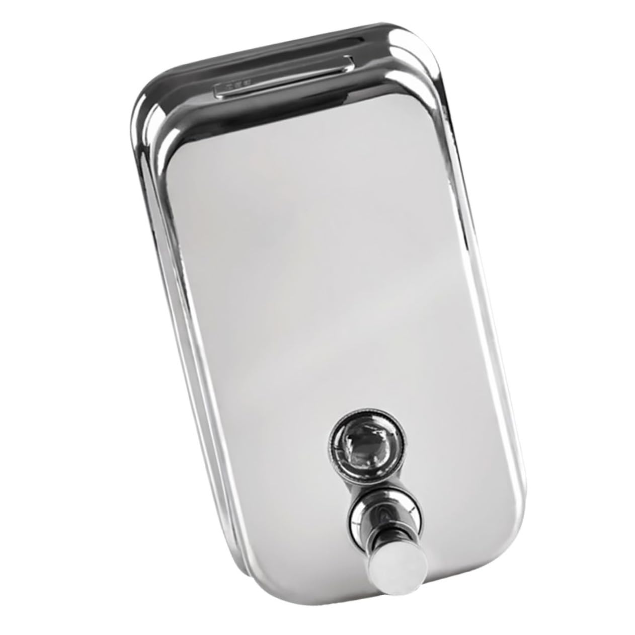 TOYANDONA Dispenser Sapone Liquido da Parete in Acciaio Acciaio Spesso Ricaricabile per Casa Hotel Bagno Shampoo Balsamo Crema Gel Doccia