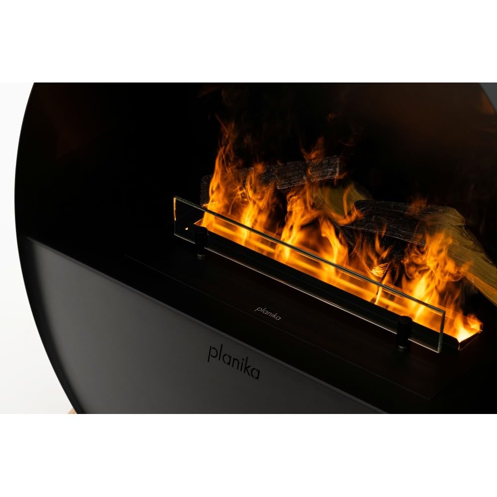 Planika Misty Chimenea eléctrica Independiente Moderna de Vapor de Agua con tecnología LED - Efecto de Llama verdadera, Ideal para la Sala de Estar
