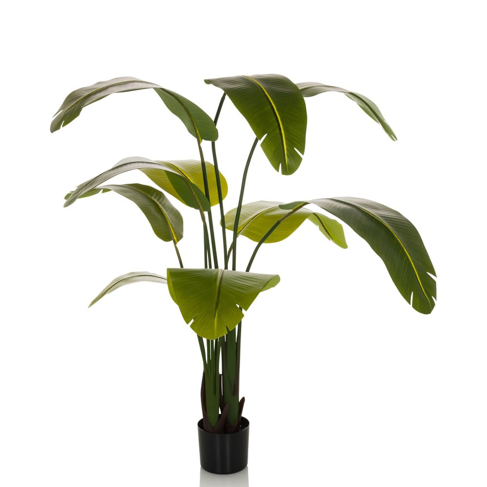 hjh OFFICE Planta Artificial Banane Planta Artificial Decorativa 170 cm, Easy-Care platanero, árbol Artificial Verde 871051