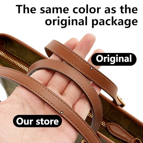 Image of Jiesinlov 2 Pcs Bag Microfiber Leather Strap Replacement Shoulder Straps for Mollie 25 Tote Handbag(Brown)