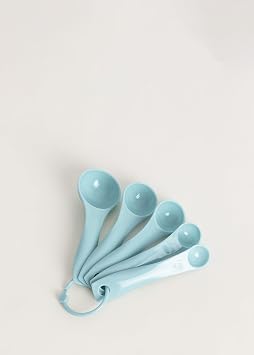 CREATE Kitchen Utensils Set Blue and Wood 11 Utensils Silicone and Beech Wood BPA Free Heat Resistant up to 230°C