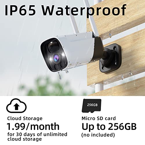 3 Pack 2K Floodlight Camera Wireless Outdoor With Color Night Vision, 15000 Mah Battery Power Wi-Fi Bullet Camera With 2-Way Talk, Ai Detection, Free Cloud Storage, Support Alexa, Ip65 Waterproof… #TOP5